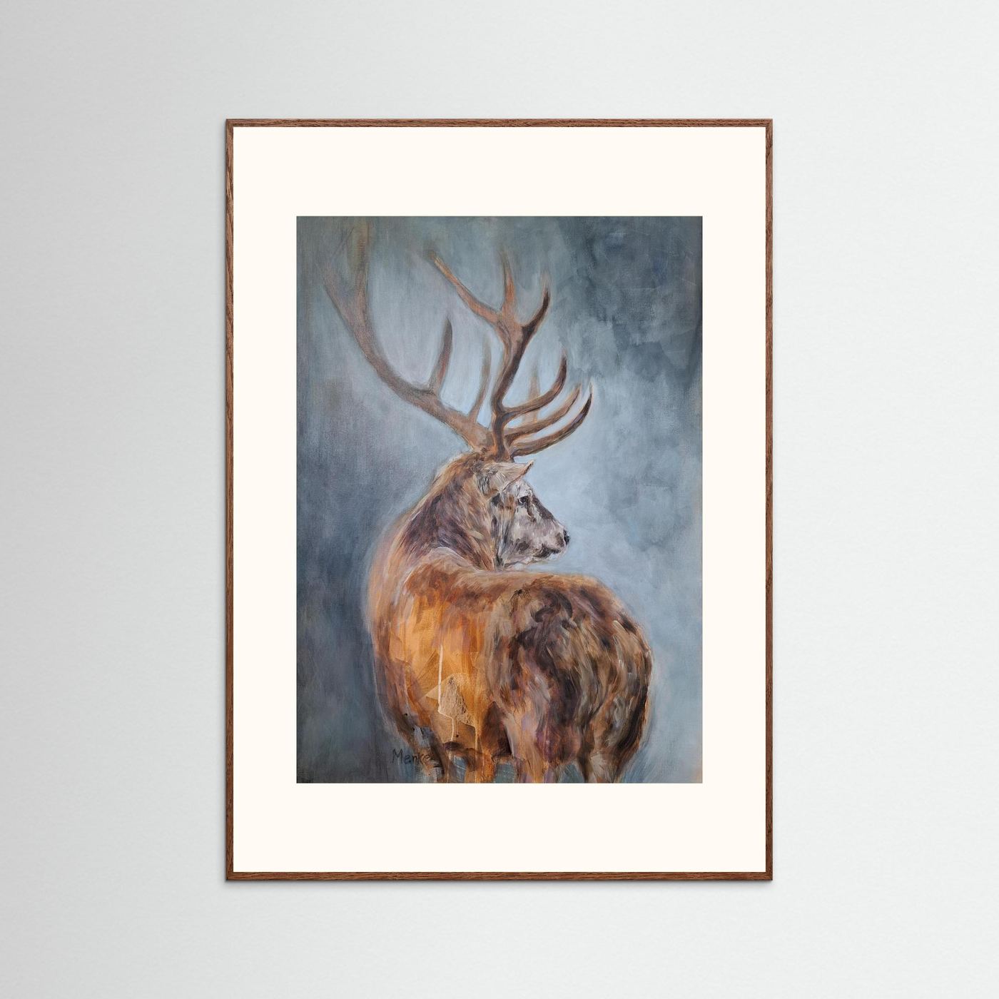 Stilte - fine art print van edelhert (collectie Presence)
