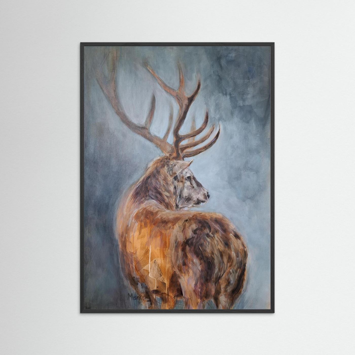 Stilte - fine art print van edelhert (collectie Presence)