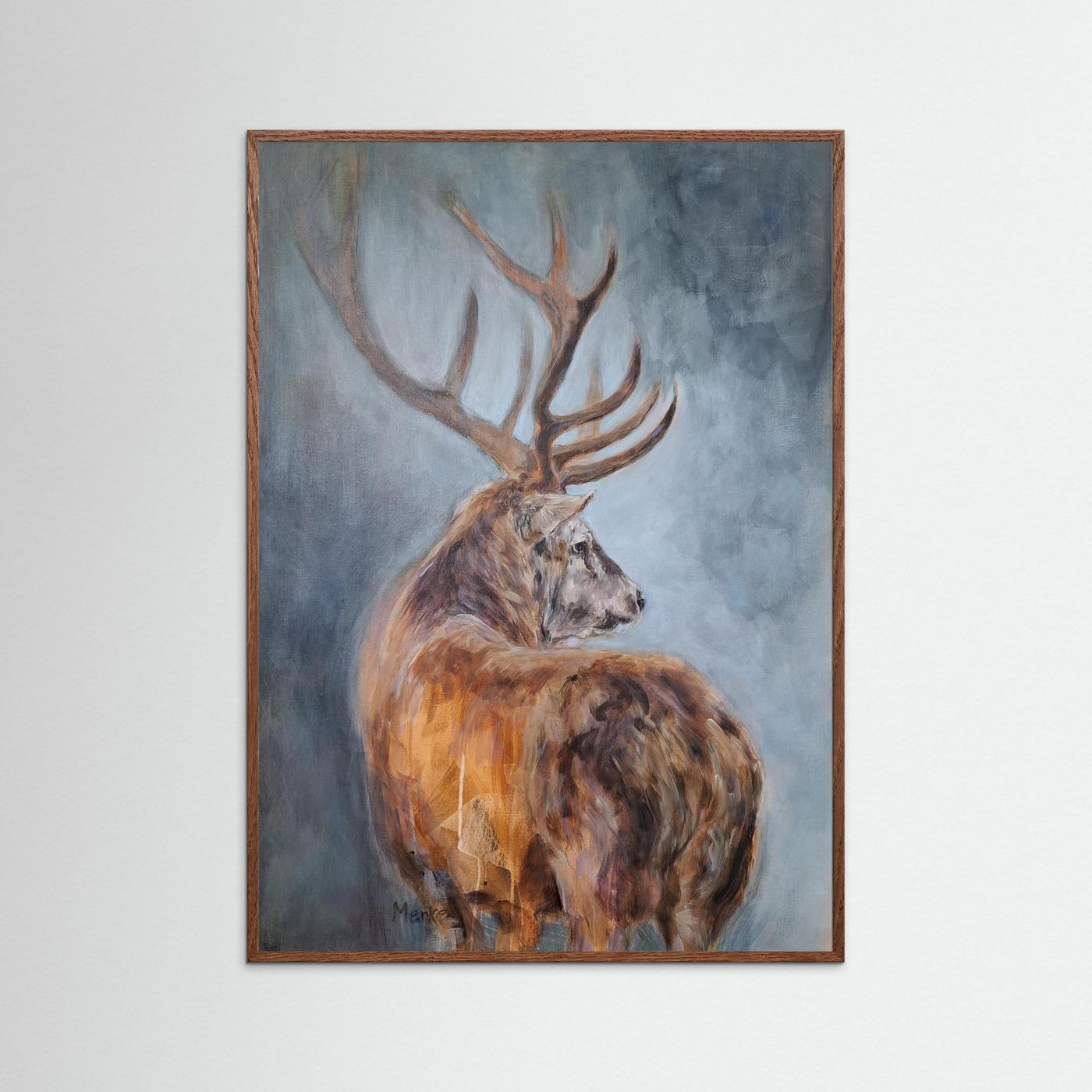 Stilte - fine art print van edelhert (collectie Presence)