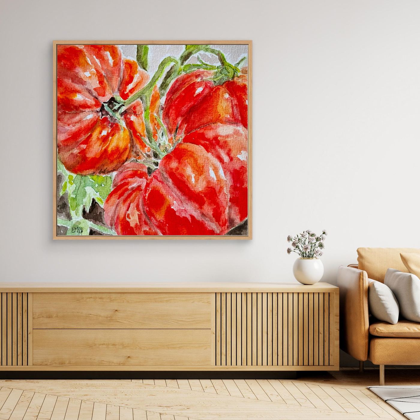 Sun-drenched | Aquarel canvas print