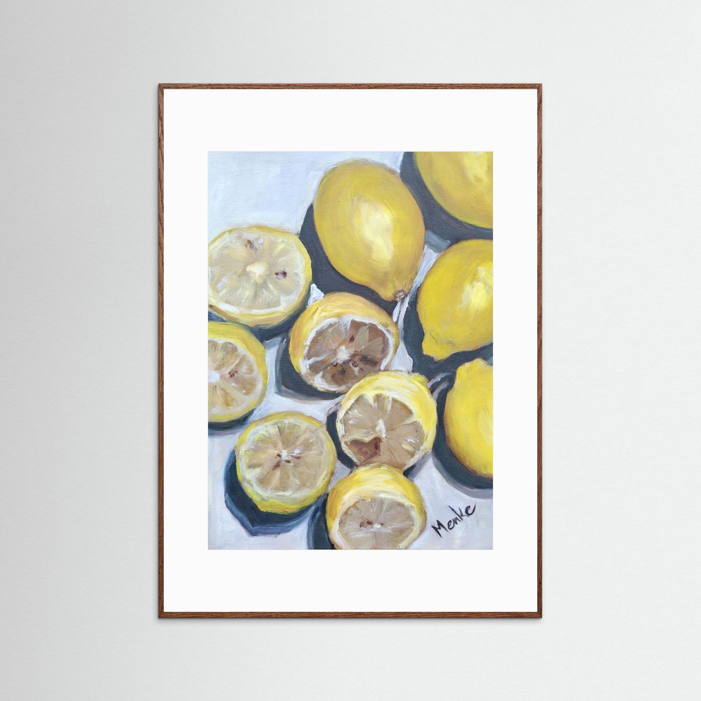 Make lemonade: fine art print met citroenen