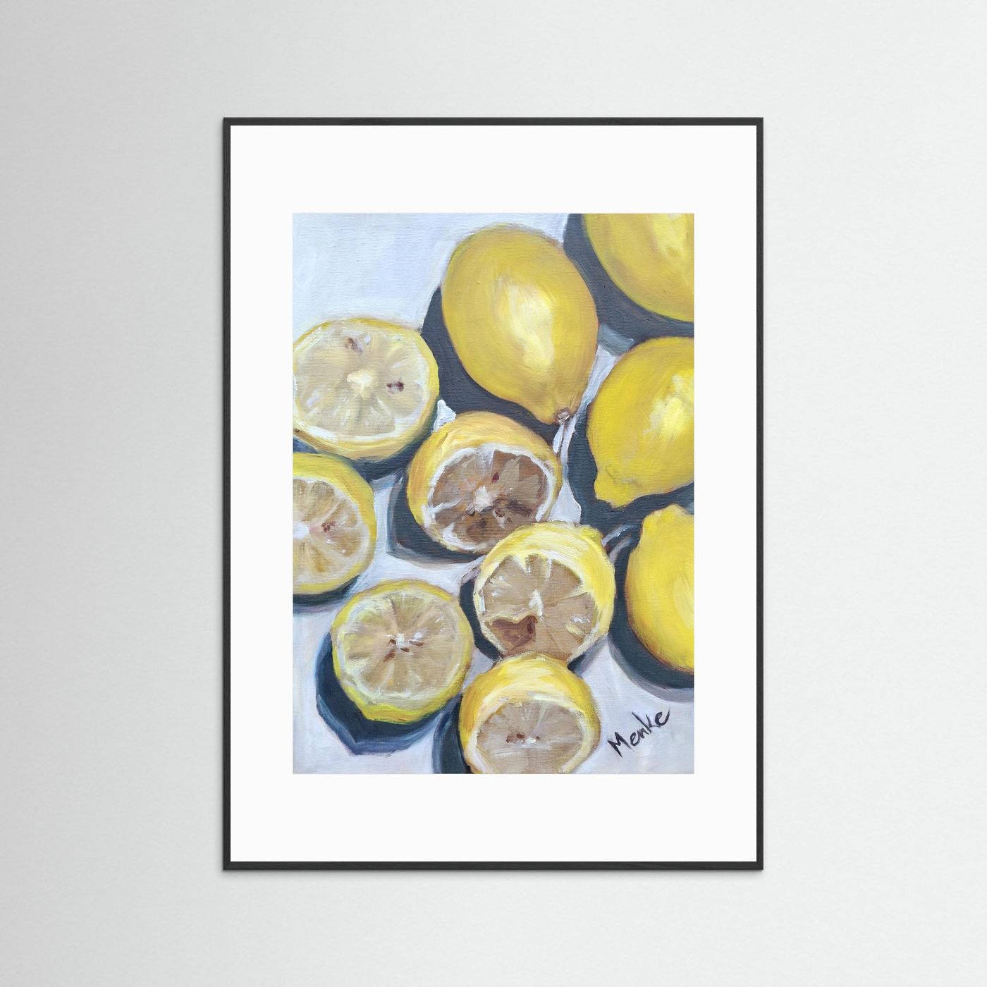 Make lemonade: fine art print met citroenen