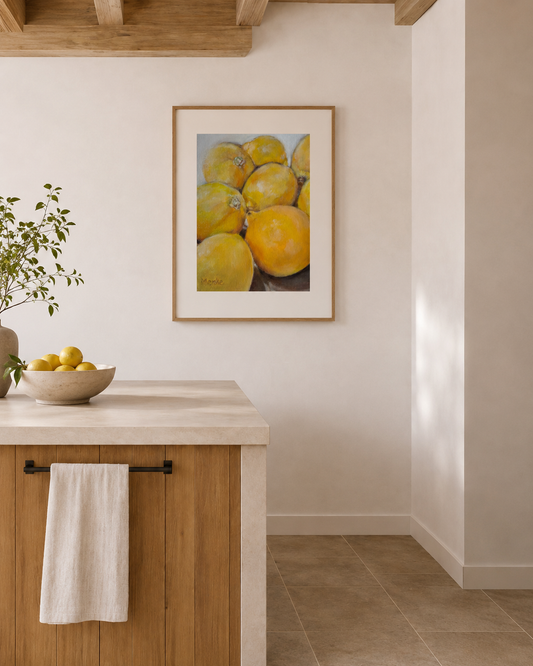When life gives you lemons: fine art print met citroenen
