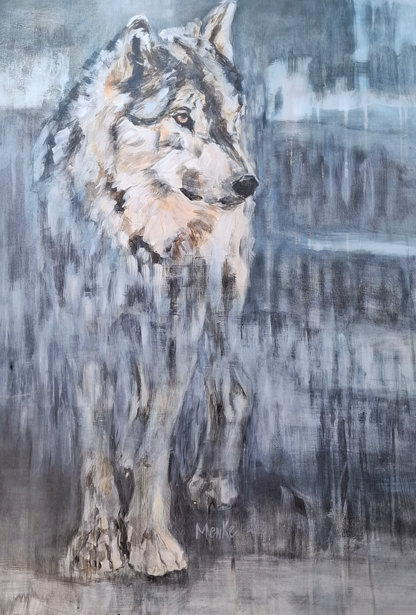 Contemplatie - fine art print van wolf (collectie Presence)
