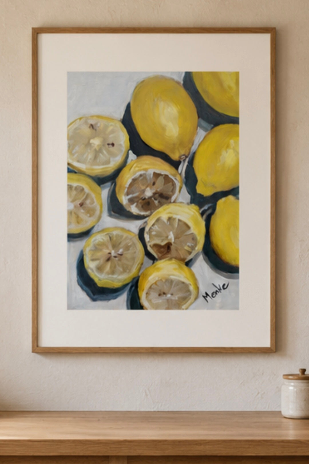 Make lemonade: fine art print met citroenen