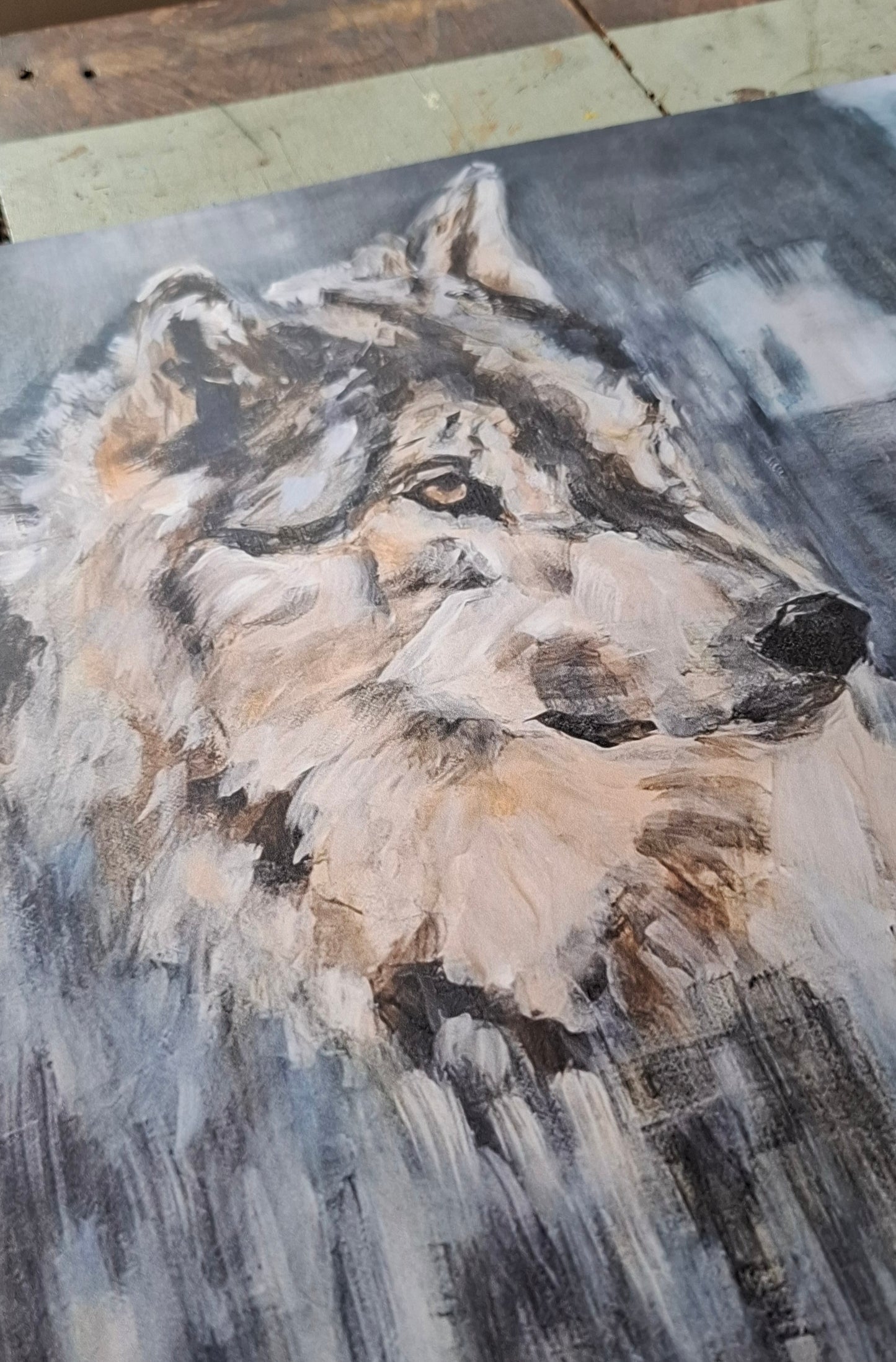 Contemplatie - fine art print van wolf (collectie Presence)